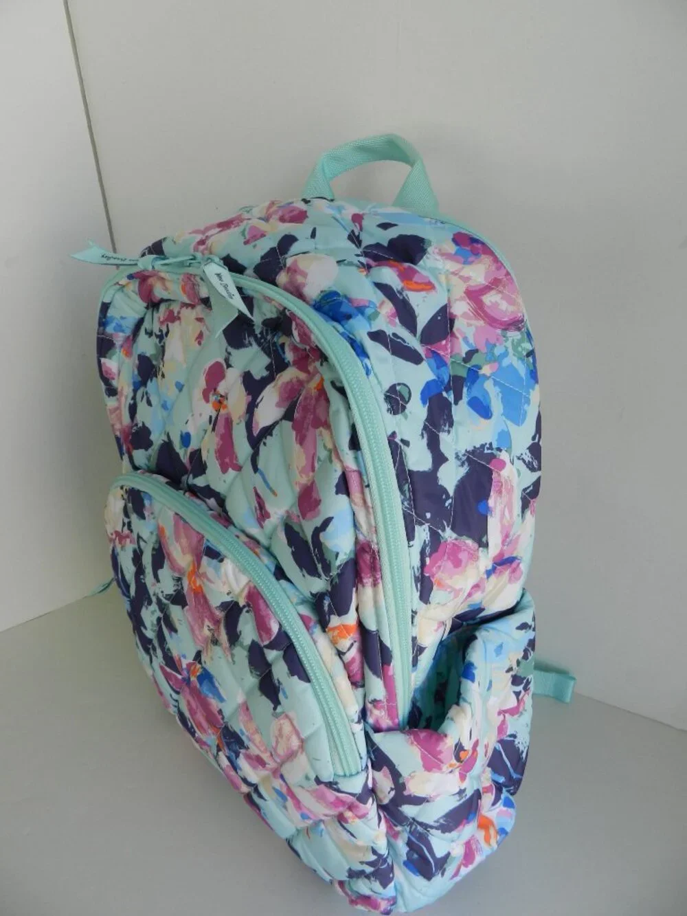 Vera Bradley Essential LARGE Backpack Laptop Backpack in Sage